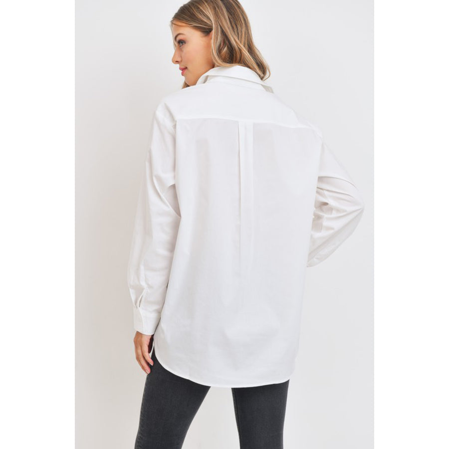 Boyfriend Style White Button Down