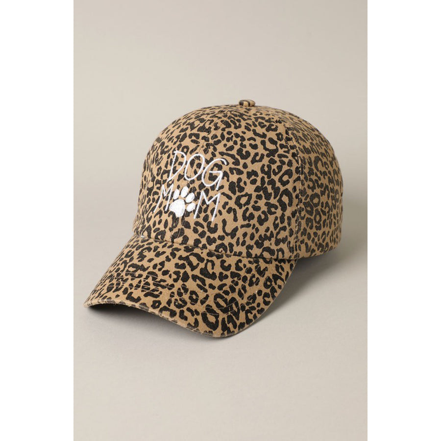 Dog Mom Leopard Hat