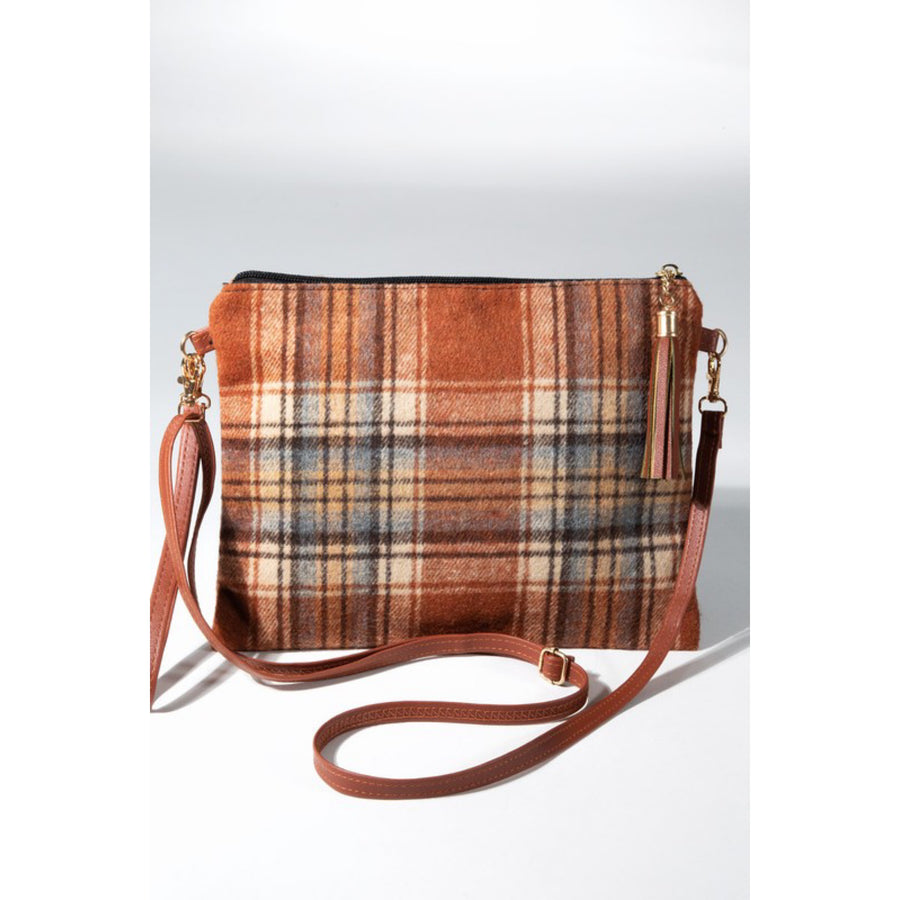 Plaid Crossbody Winter Clutch