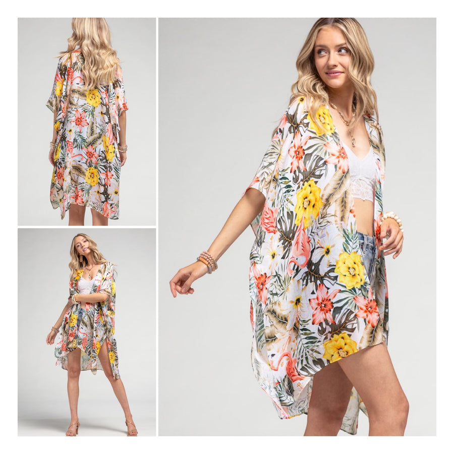 Spring Kimono - Hibiscus