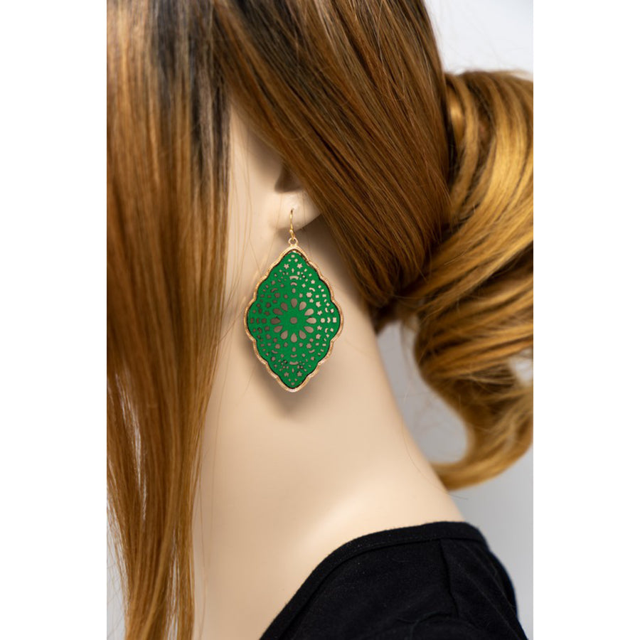 Summer Green Statement Earrings
