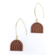 Camel Rainbow Threader Earrings
