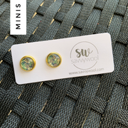 8MM Druzy Earrings - Camo