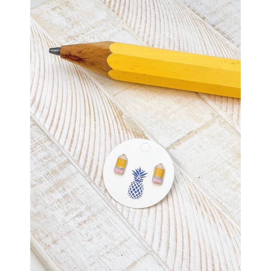 Teacher Appreciation Pencil Stud Earrings