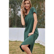 Casual Midi Dress - Spring Green