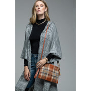 Plaid Crossbody Winter Clutch