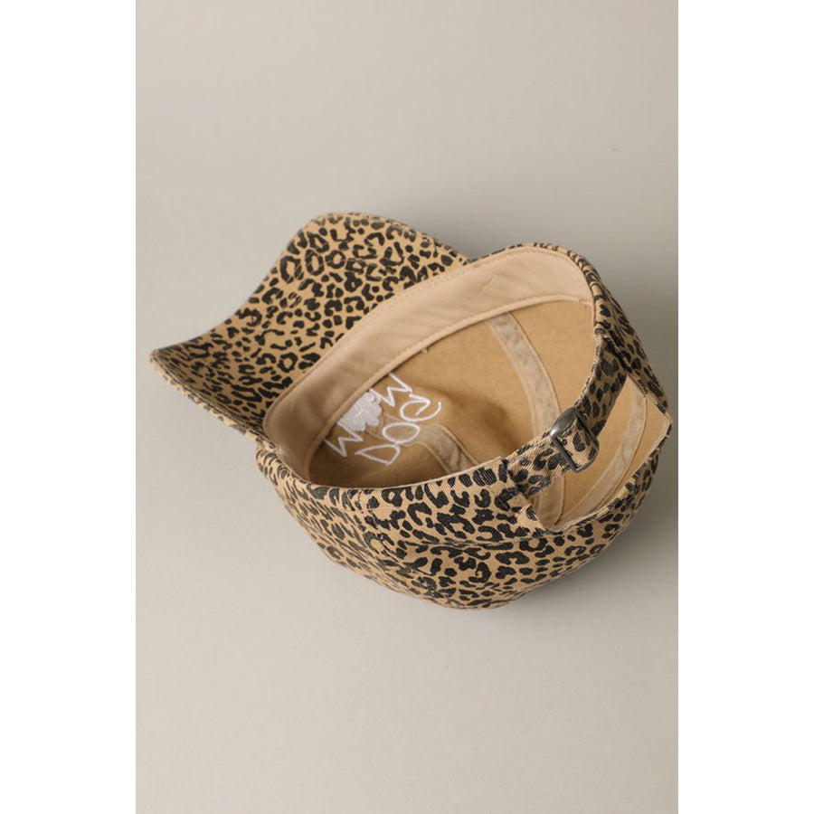 Dog Mom Leopard Hat