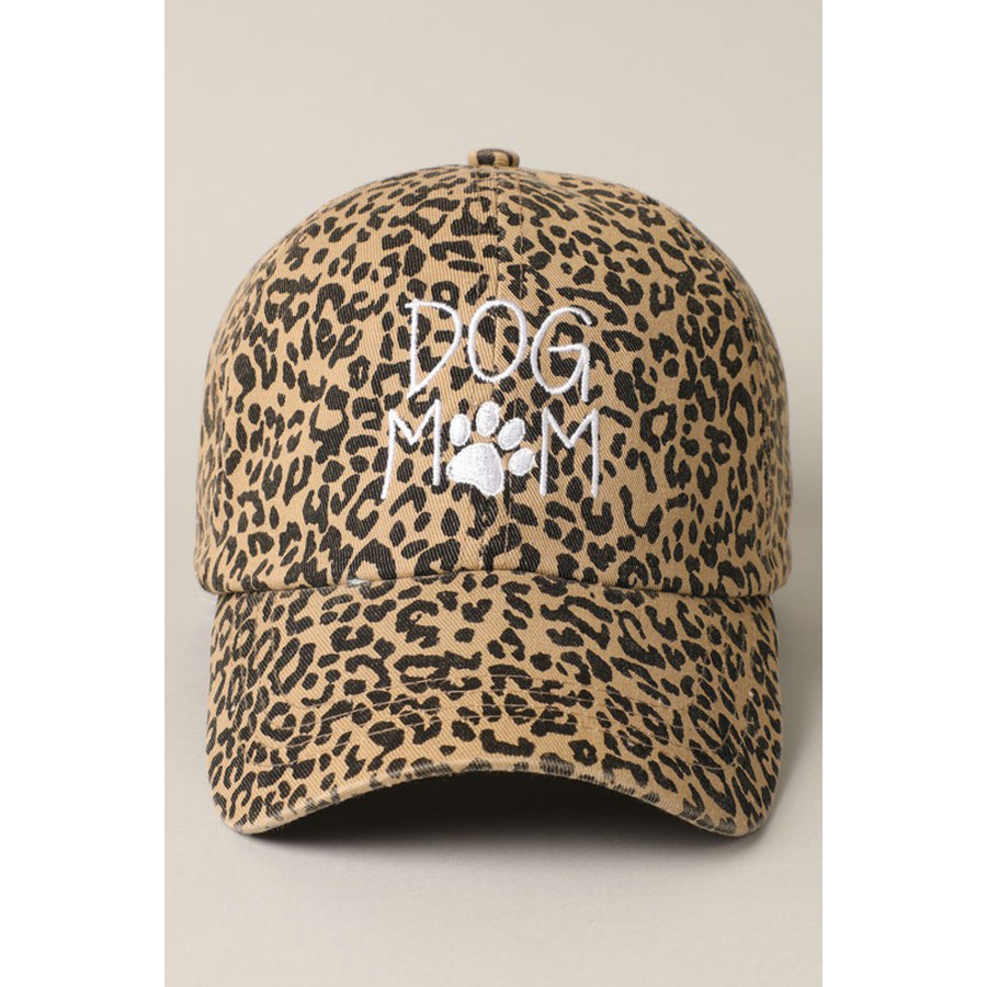 Dog Mom Leopard Hat