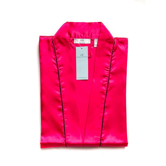 Hot Pink Satin Robe