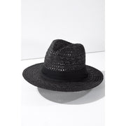 Spring Break Panama Hat - Black