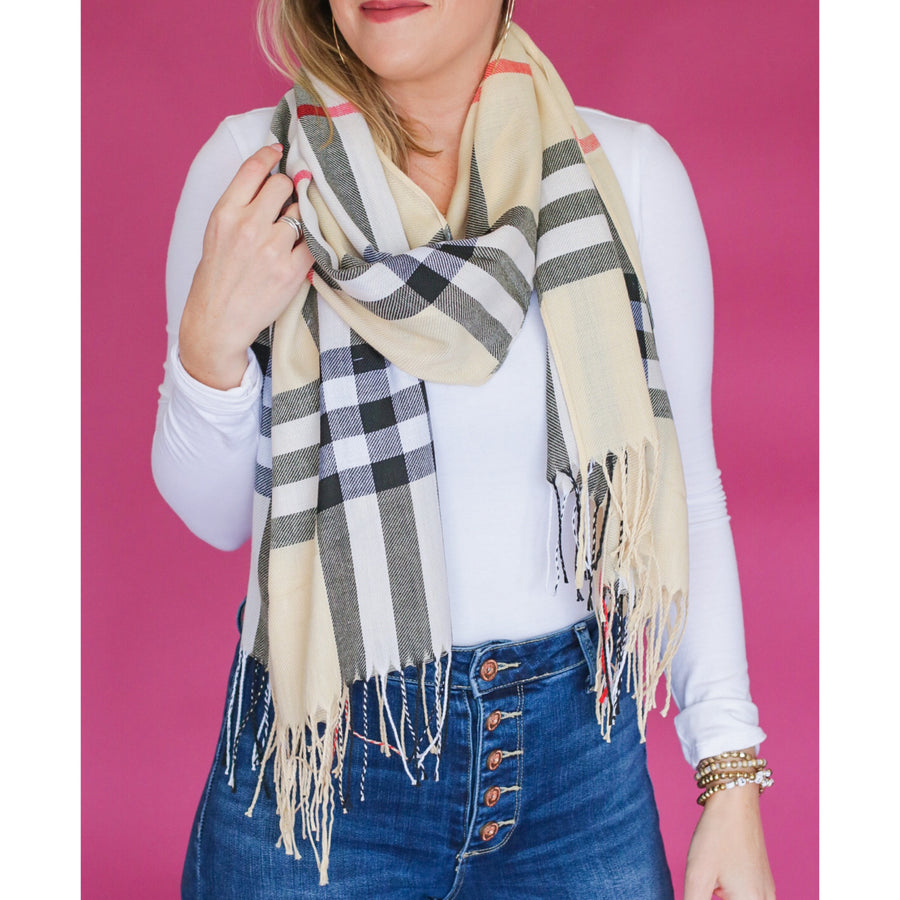 Burberry inspired scarf discount
