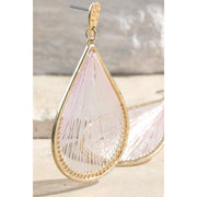 Opal Colored Statement Earrings