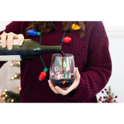 Cup of Cheer & Jingle Juice Wine Glass