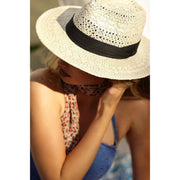 Spring Break Panama Hat - Black