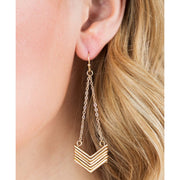 Gold Drop Statement Earrings